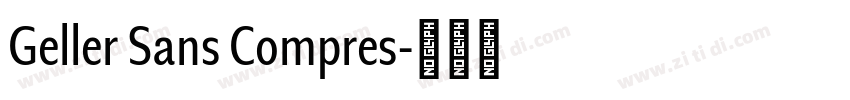 Geller Sans Compres字体转换